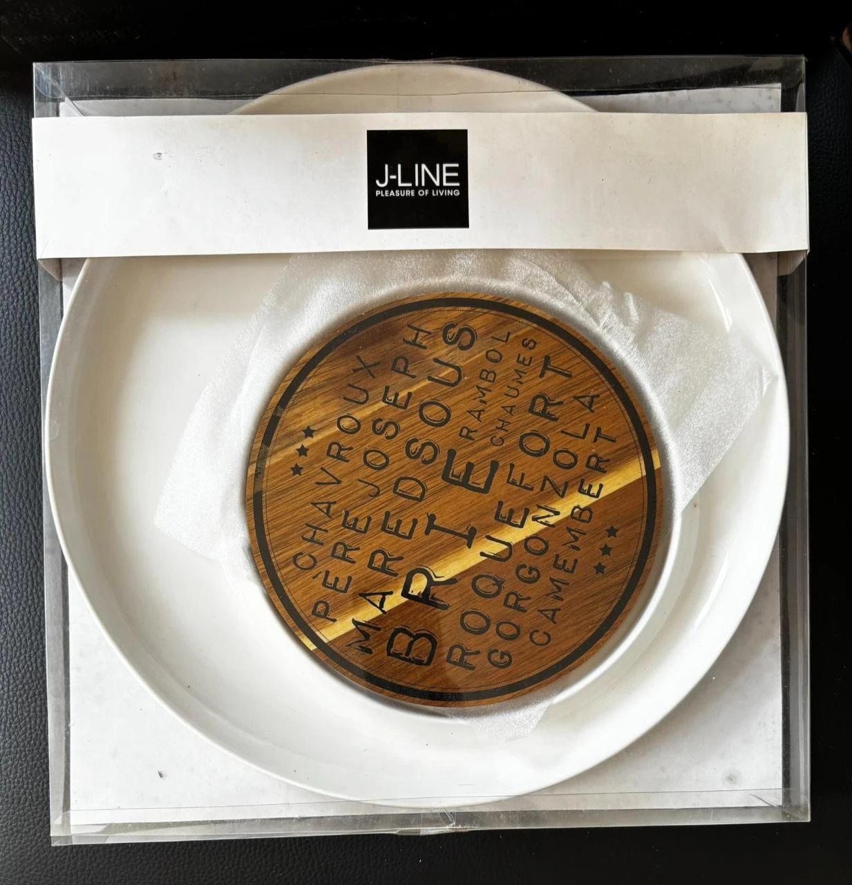 🧀 Plateau à fromage de marque J-Line – Élégant & original